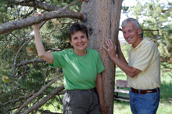 Basia Alexander and Dr. Jim Conroy, the Tree Whisperer