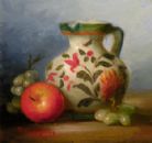 Pitcher, Apples, & Grapes